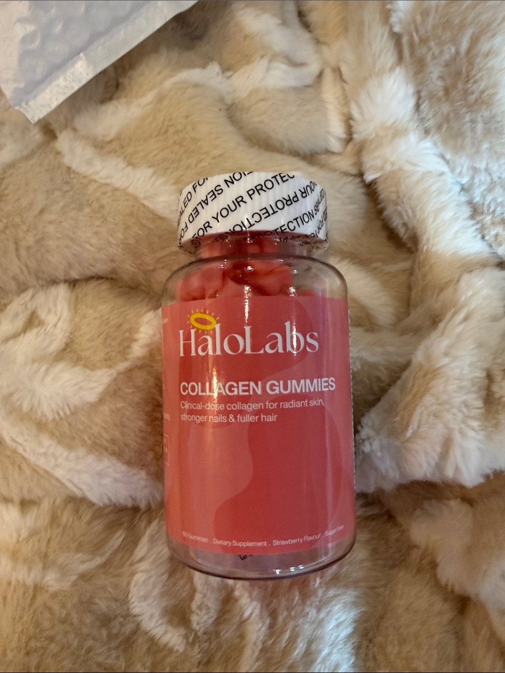 Halo Labs Collagen Gummies - Pink Bottle